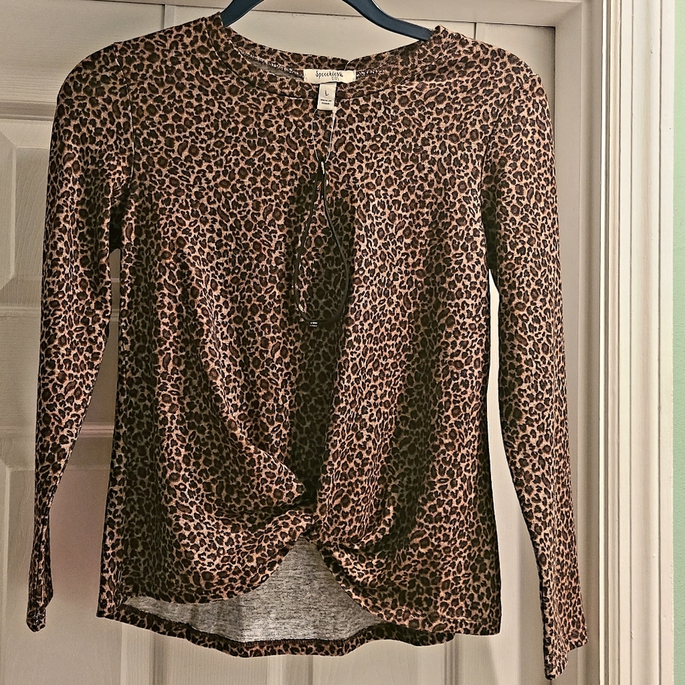 Animal Print Girl's Blouse